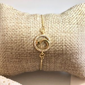 Gold plated adjustable charm bracelet 3 for $45 🌺